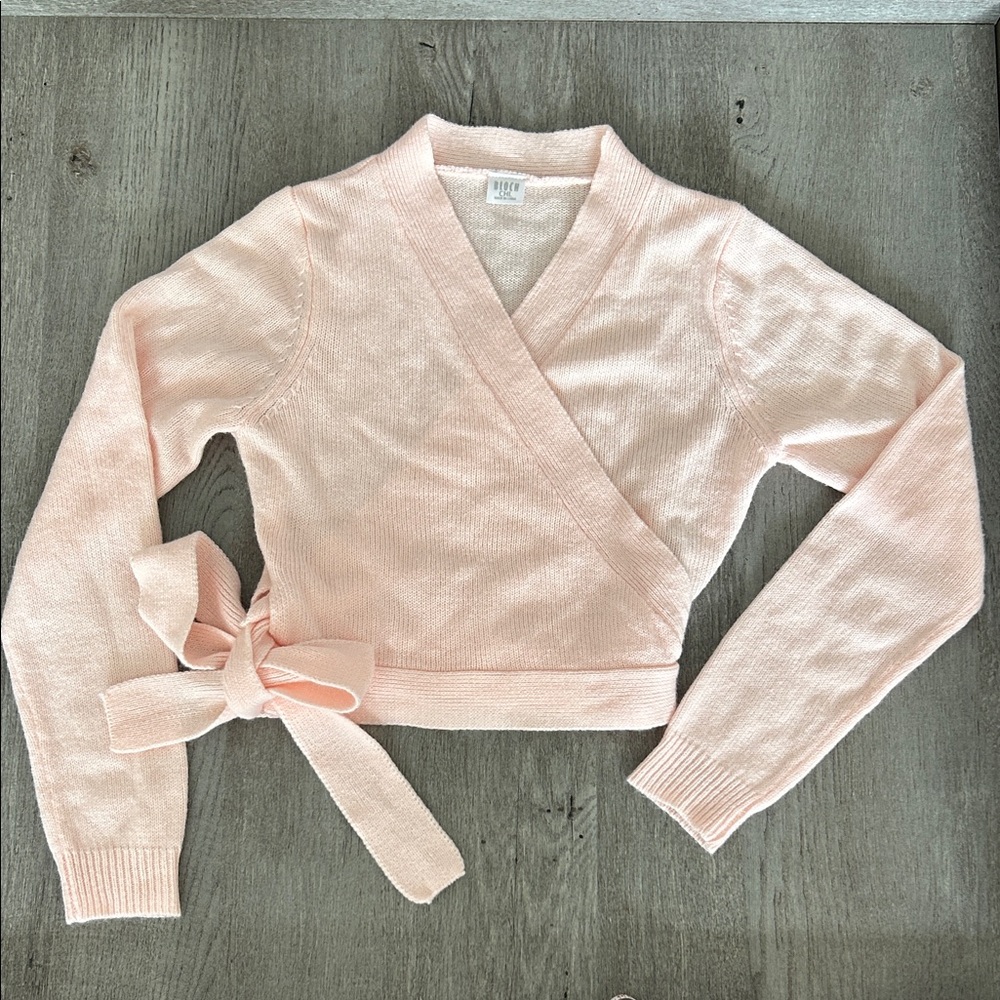 Bloch Light Pink V-Neck Wrap Sweater